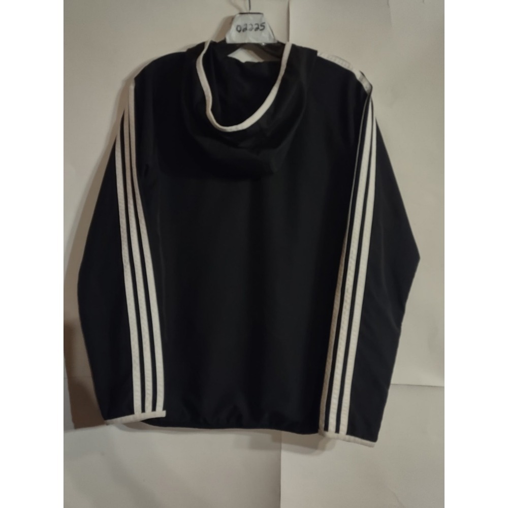 Adidas Black Windbreaker, Jacket, Men's Size M, Beach, Running, Office, Striped - Picture 5 of 8
